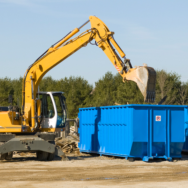 what happens if the residential dumpster is damaged or stolen during rental in Aroda